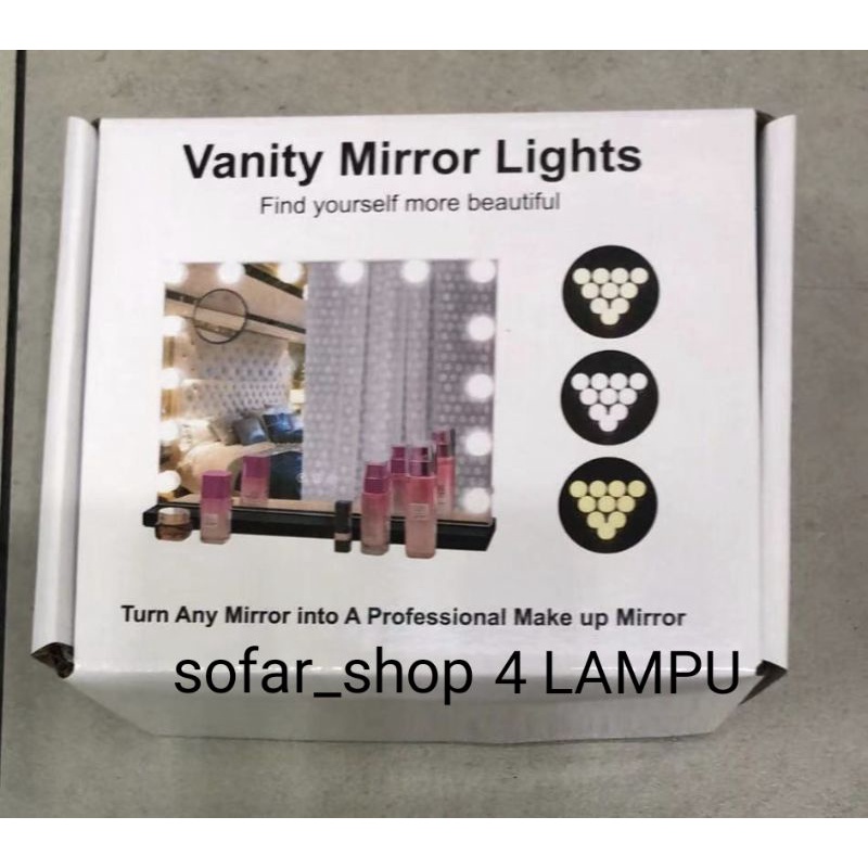 Jual Lampu Led Meja Rias Make Up Lampu Kaca Rias Vanity Mirror Light