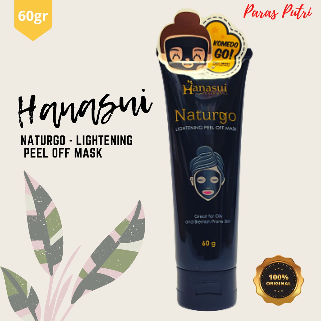 Jual HANASUI NATURGO PEEL OFF MASK BLACK Shopee Indonesia