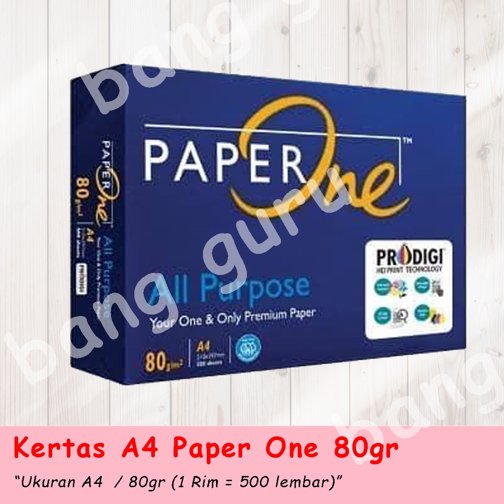 Jual Kertas HVS A4 80 Gr PaperOne Harga 1 Rim 500 Lembar GOJEK GRAB