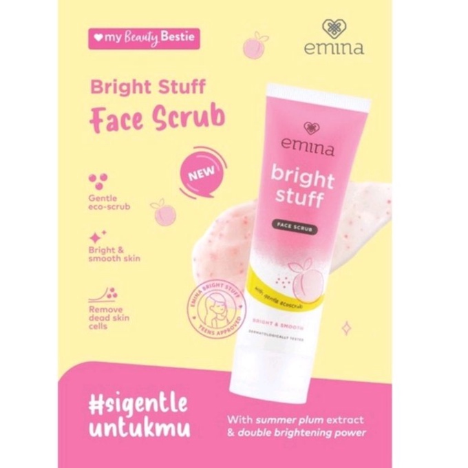 Jual Emina Bright Stuff Face Scrub New Shopee Indonesia