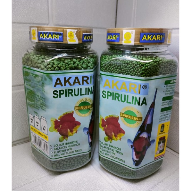 Jual Pelet Akari Spirulina Gram Pakan Ikan Koi Pakan Ikan Koki