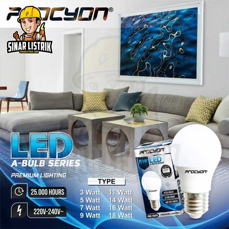 Jual Lampu Procyon Led W Watt Putih A Bulb Cool