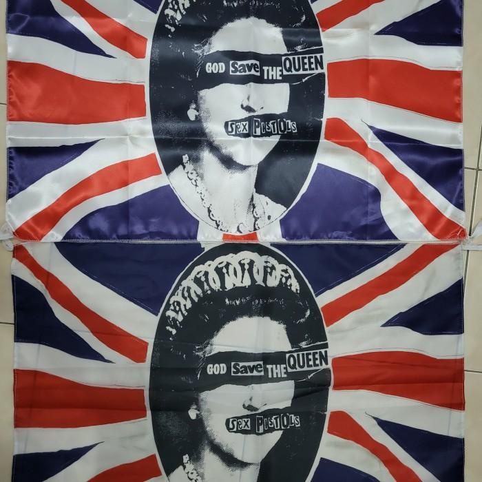 Jual Bendera English Rock Band Sex Pistols God Save The Queen Poster