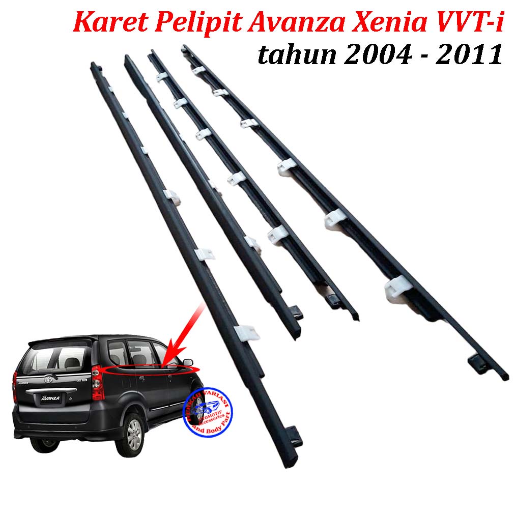 Jual Pelipit List Karet Kaca Pintu Luar Toyota Avanza Daihatsu Xenia