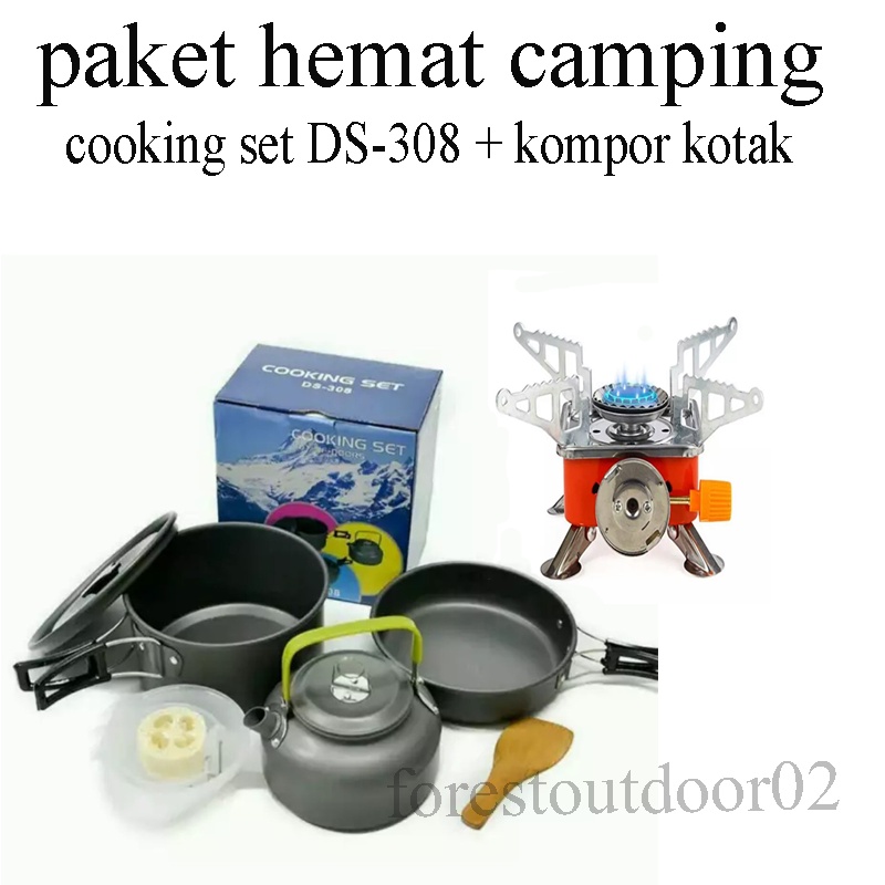 Jual Paket Cooking Set Ds 308 Kompor Kotak Cooking Set Kompor