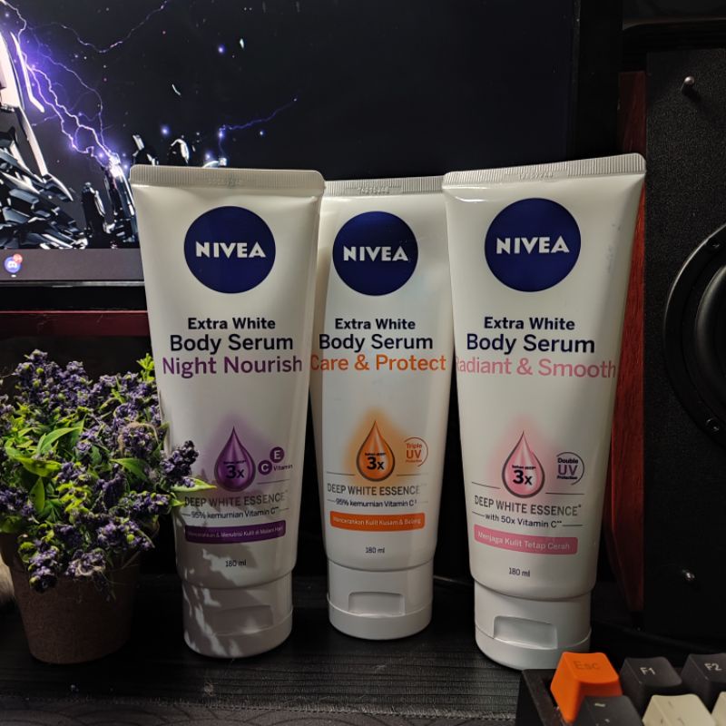 Jual Nivea Body Serum Lotion Extra White Care Protect Spf Extra