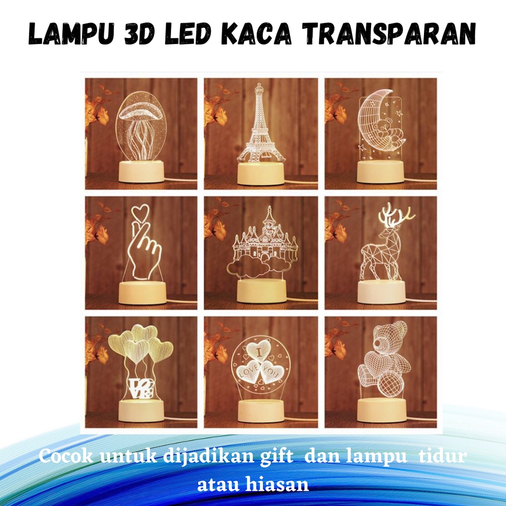 Jual Baru Lampu D Warna Led Kaca Transparan Hiasan Pajangan Tumblr