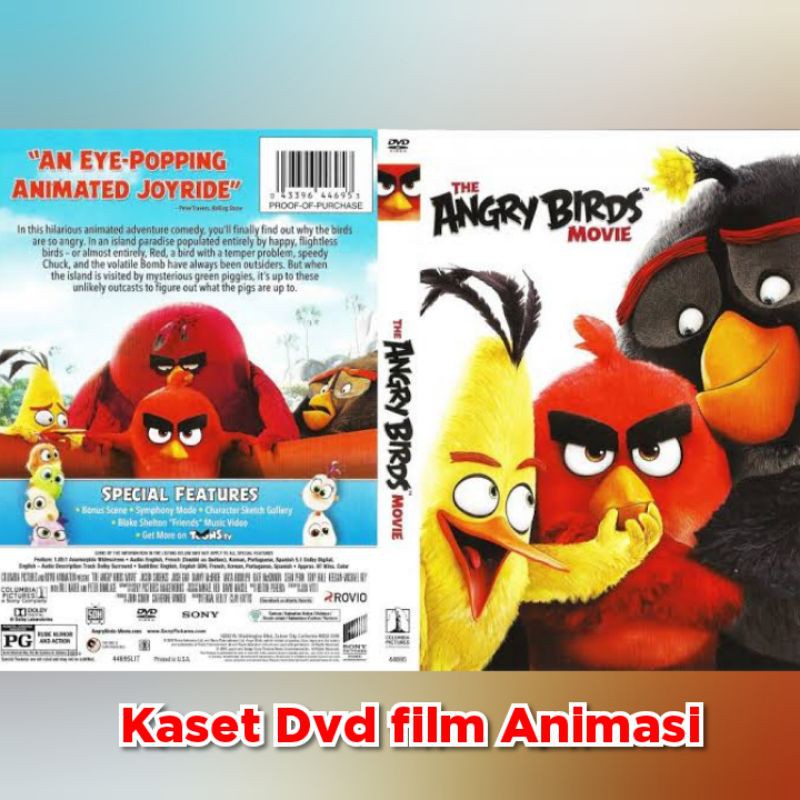 Jual Kaset Filem Animassi THE ANGRY BIRDS MOVIE 2016 HD Shopee