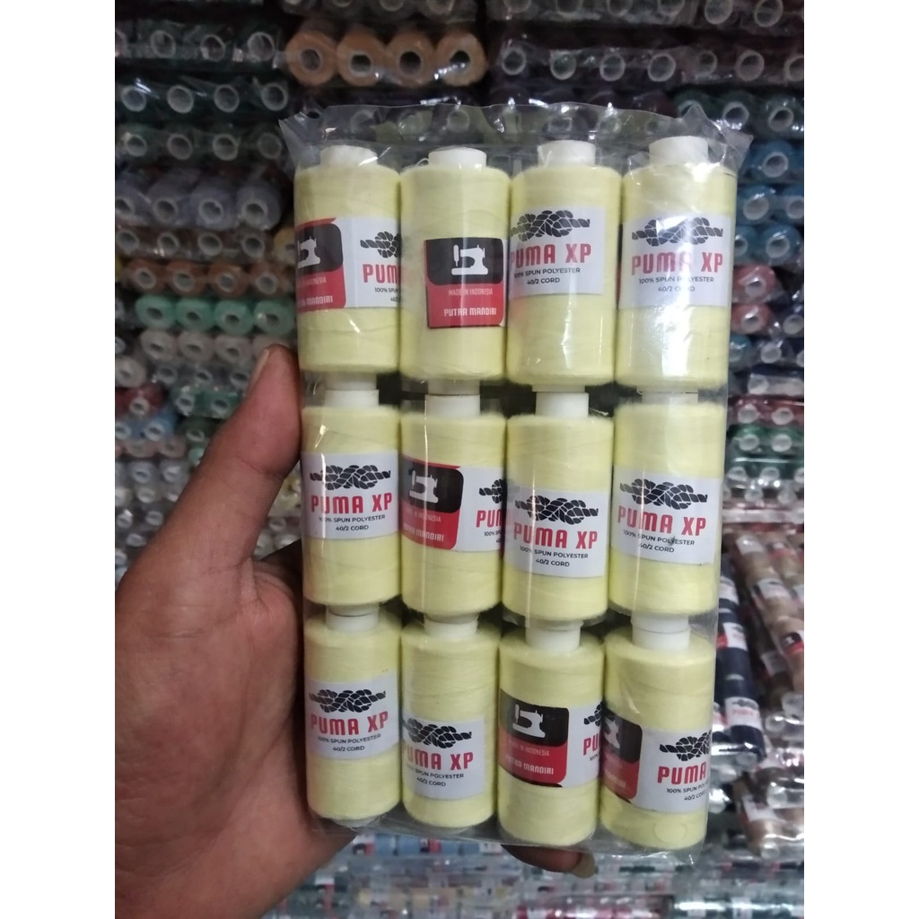 Jual BENANG JAHIT 1 LUSIN WARNA PANJANG 400 500 YARD 40 2 KUAT