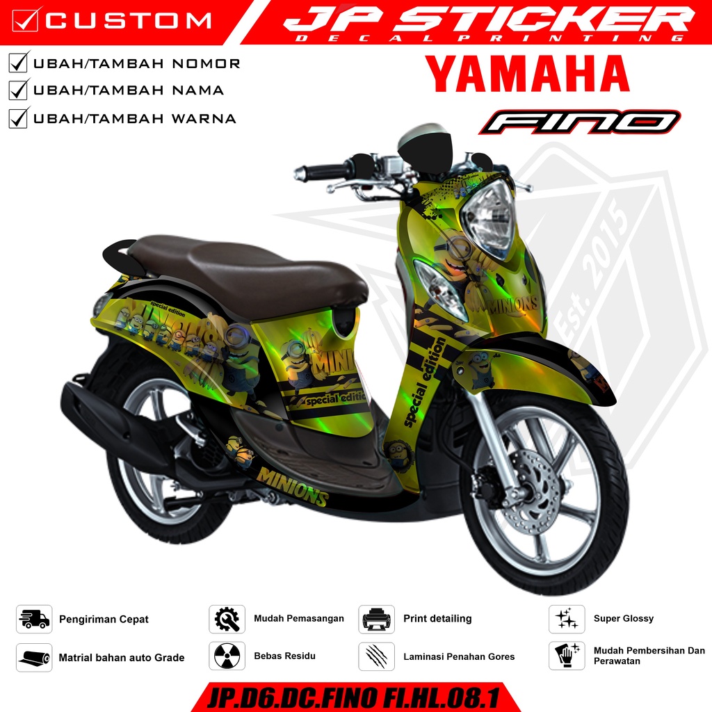 Jual Decal Fino 125 Fino FI Full Body Stiker Dekal Yamaha FINO FI