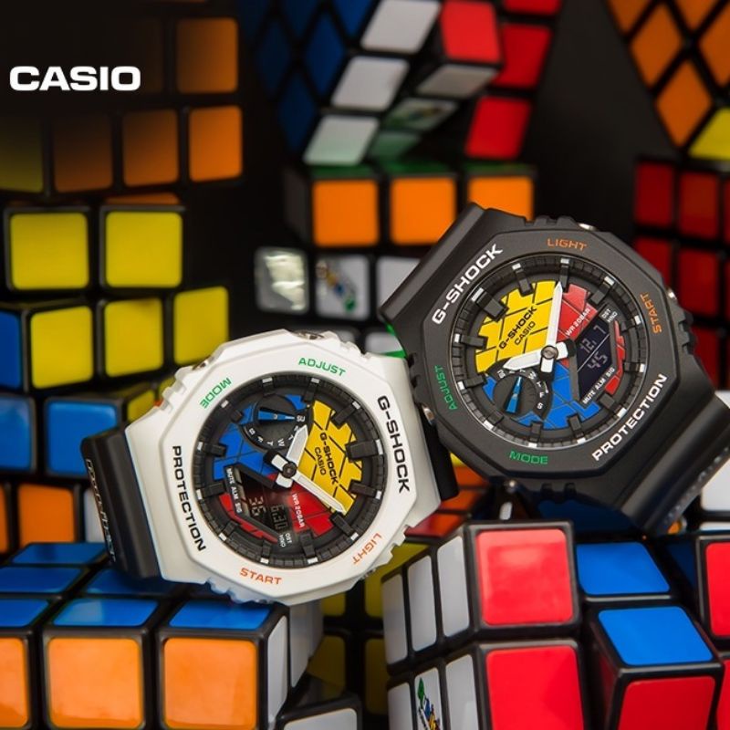 Jual Rubiks Jam Tangan Pria G Shock Casio G Shock GA 2100 Tahan