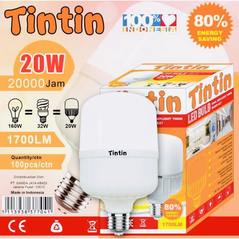 Jual Lampu Led W Avera Tintin Lancar Shopee Indonesia