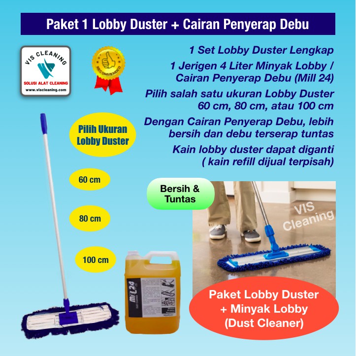 Jual Paket Lobby Duster Minyak Lobby Dust Cleaner Mill 24 Shopee