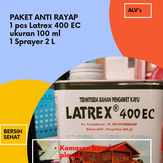 Jual Produk Terbaru Anti Rayap Latrex 400 Ec 100 Ml Sprayer 2 L Basmi