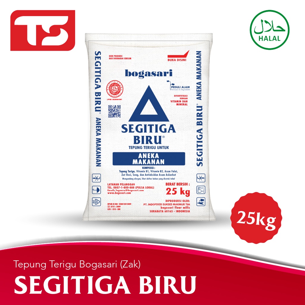 Jual Tepung Terigu Segitiga Biru Kg Zak Gosend Or Grab Only