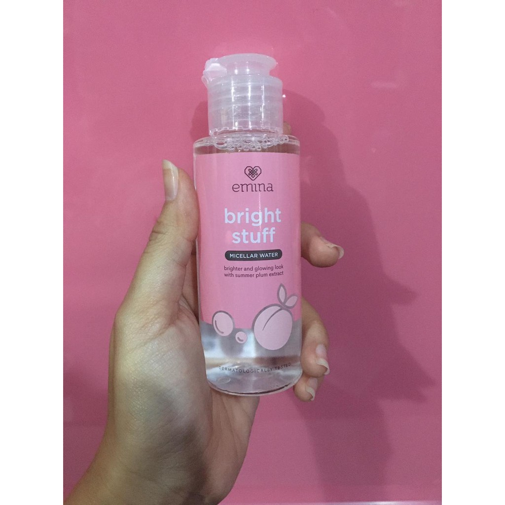 Jual KEMASAN BARU Emina Micellar Water Drop Cleanser Bright Stuff