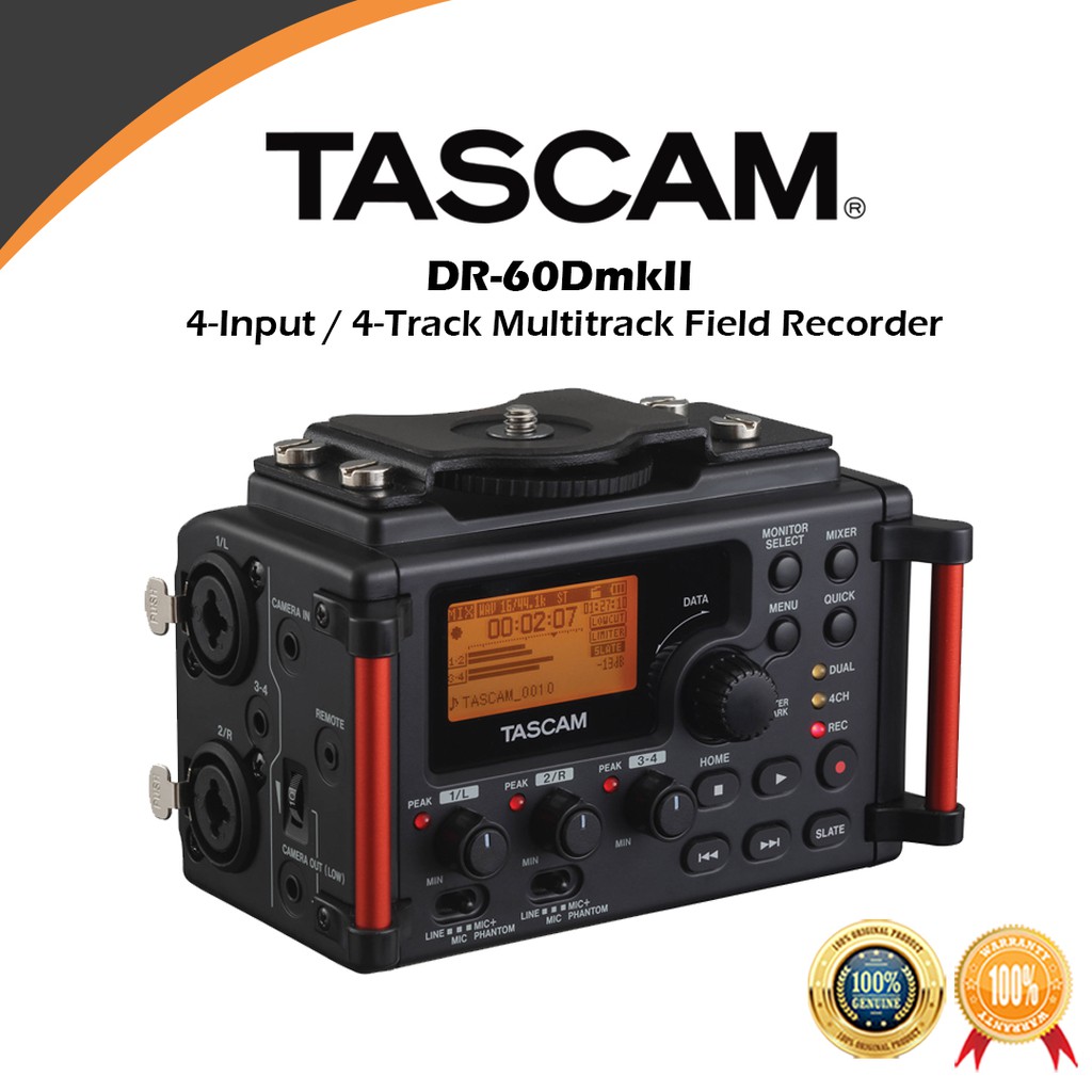 Jual TASCAM DR 60D MK II Linear PCM Recorder For DSLR Shopee Indonesia