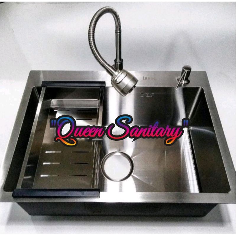 Jual Paket Lengkap Kitchen Sink Stainless Kran Fleksibel Kepala