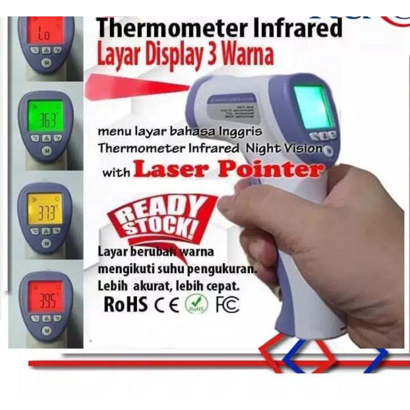 Jual Thermogun Thermometer Laser Thermometer Infrared Thermometer Non