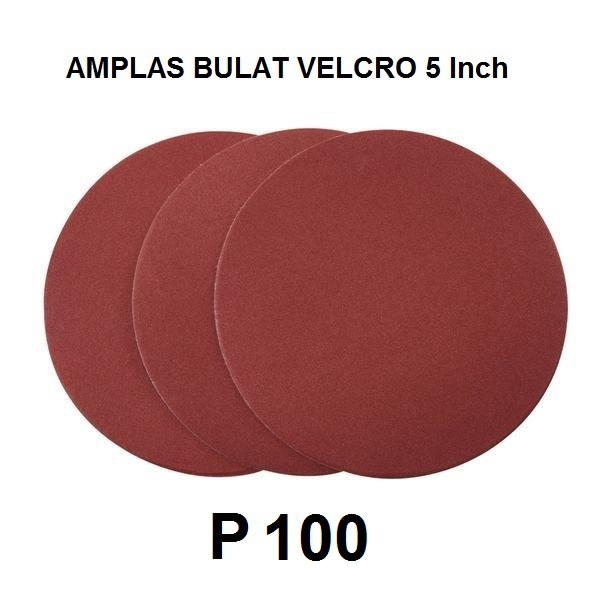 Jual Amplas Bulat Velcro 5 Inch Sanding Disc 125 Mm Grit P100