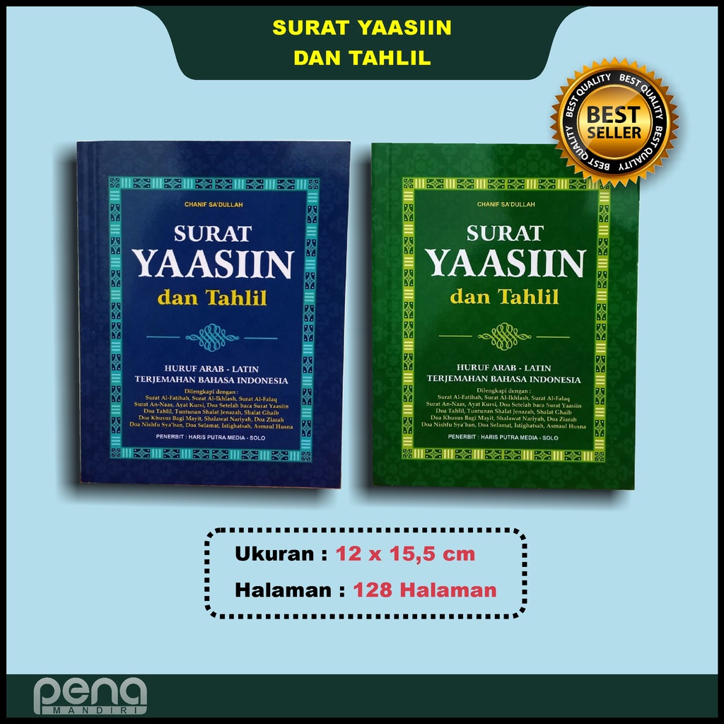 Jual Surat Yaasin Dan Tahlil Yaasiin Yasin Yasiin Haris Putra