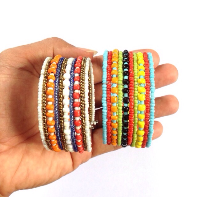 Jual Gelang Manik Manik Etnik Aksesoris Wanita Handmade Shopee Indonesia