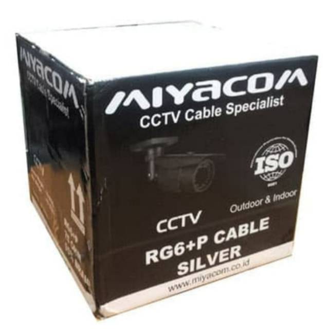 Jual Kabel Coaxial CCTV Miyacom RG6 Power 300m Shopee Indonesia