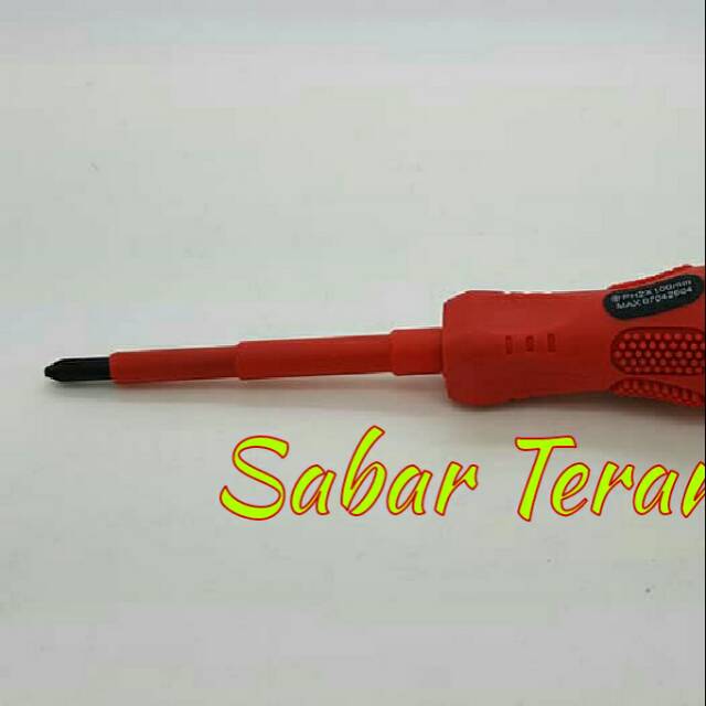 Jual Obeng Listrik Screwdriver Isolator Merk MAXPOWER Jenis Obeng Plus