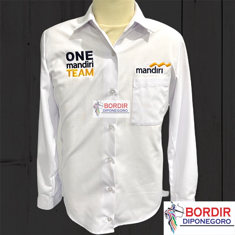 Jual Seragam Mandiri One Team Premium Quality Kemeja Mandiri One Team