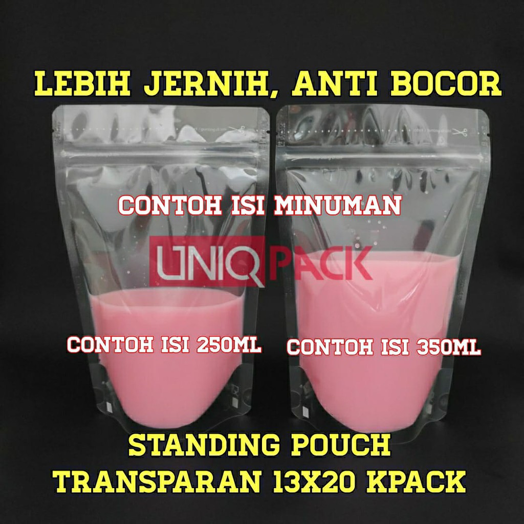 Jual Anti Bocor Standing Pouch Minuman 250ml 500ml 13x20 Kpack