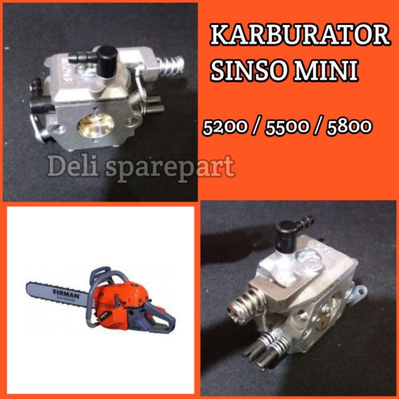 Jual Carburator Karburator 5200 5500 5800 Chainsaw Mini Shopee Indonesia