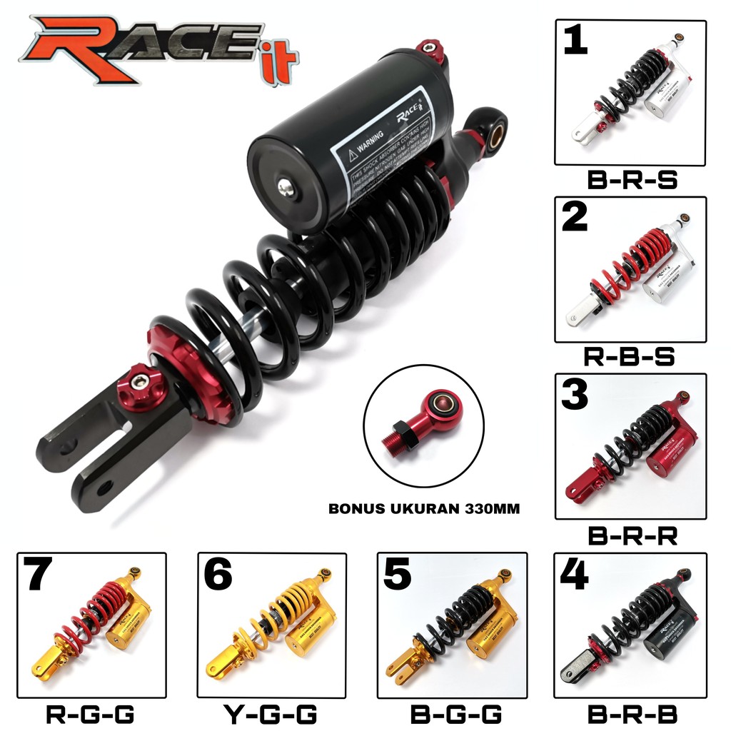 Jual Shockbreaker RACEIT Sport 310mm 330mm VARIO MIO BEAT SCOOPY