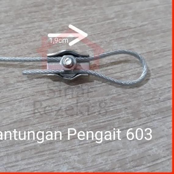 Jual KP Gantungan Pengait 603 Klem Tali Kawat Seling Sling Baja