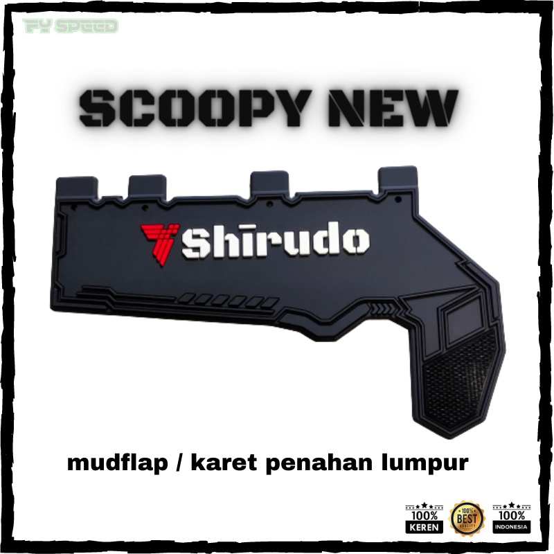 Jual Mudflap Scoopy New 2020 2021 2022 Penahan Lumpur Karet Scoopy New