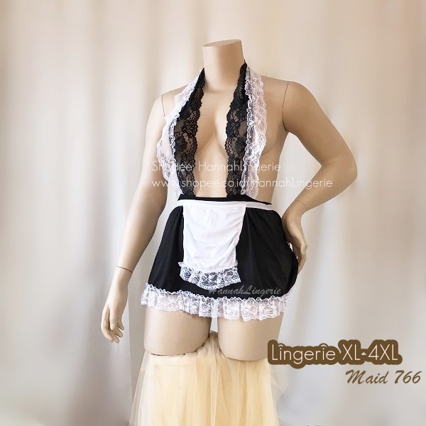 Jual 4XL XXXL XXL XL L Lingerie Kostum By Hannah Costume Maid Pelayan