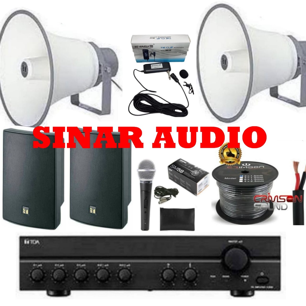 Jual PAKET TOA SOUND SYSTEM MASJID DAN MUSHOLLA AMPLI 240 WATT Shopee