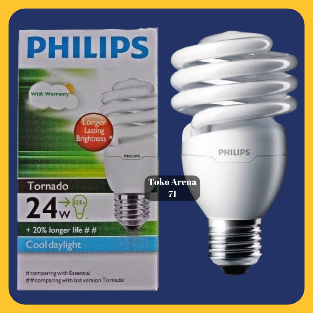 Jual Lampu Philips SPIRAL Tornado 24 Watt 24W 24Watt 24 W COOL DAYLIGHT