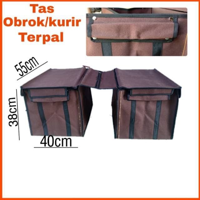 Jual BLACKPINK Tas Pos Kurir Obrok Motor Terpal Kuat Jumbo TERPAL