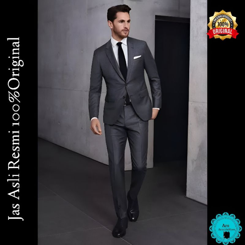 Jual Setelan Jas Blazer Pria Slimfit Jas Keren Pria Jas Nikahan