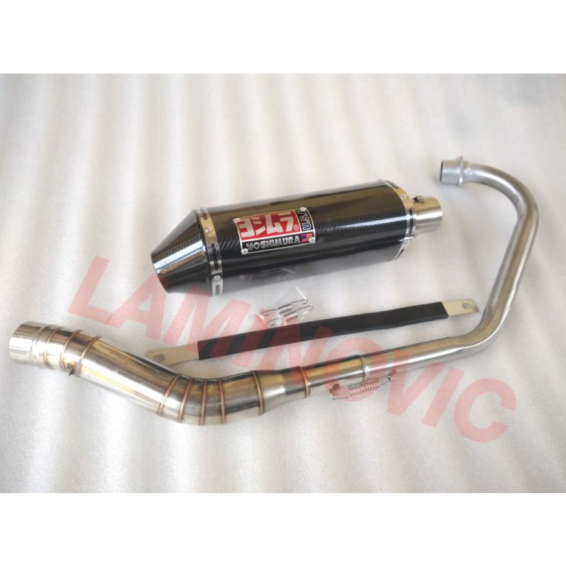 Jual YAMAHA TFX 150 YOSHIMURA USA MUFFLER SET WITH ELBOW AND SILINCER