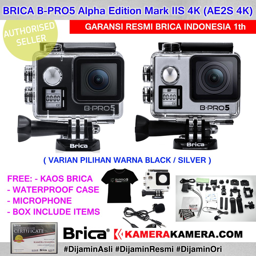 Jual BRICA B PRO5 AE Mark IIs AE2S 4K Brica AE2s 4K Action Cam MIC