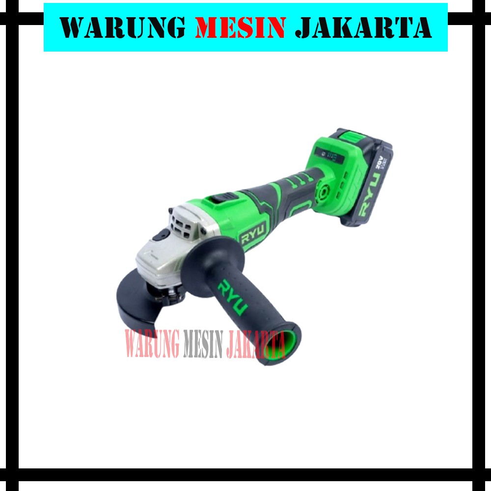 Jual Mesin Gerinda Cordless Grinder RYU RCG 20V Mesin Gerinda Baterai