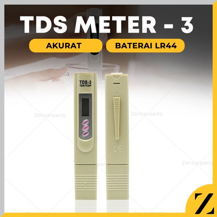 Jual TDS Meter 3 Alat Ukur Hidroponik Air Akuarium Ppm Nutrisi Kolam