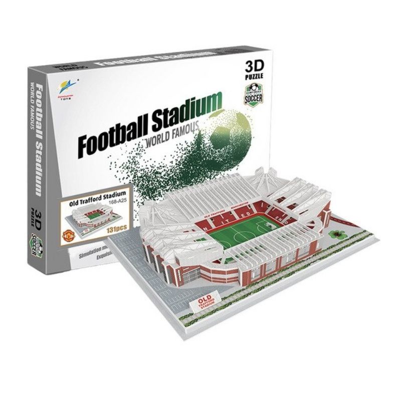 Jual 3D Puzzle Stadion Sepakbola BESAR Miniatur San Siro Old Trafford