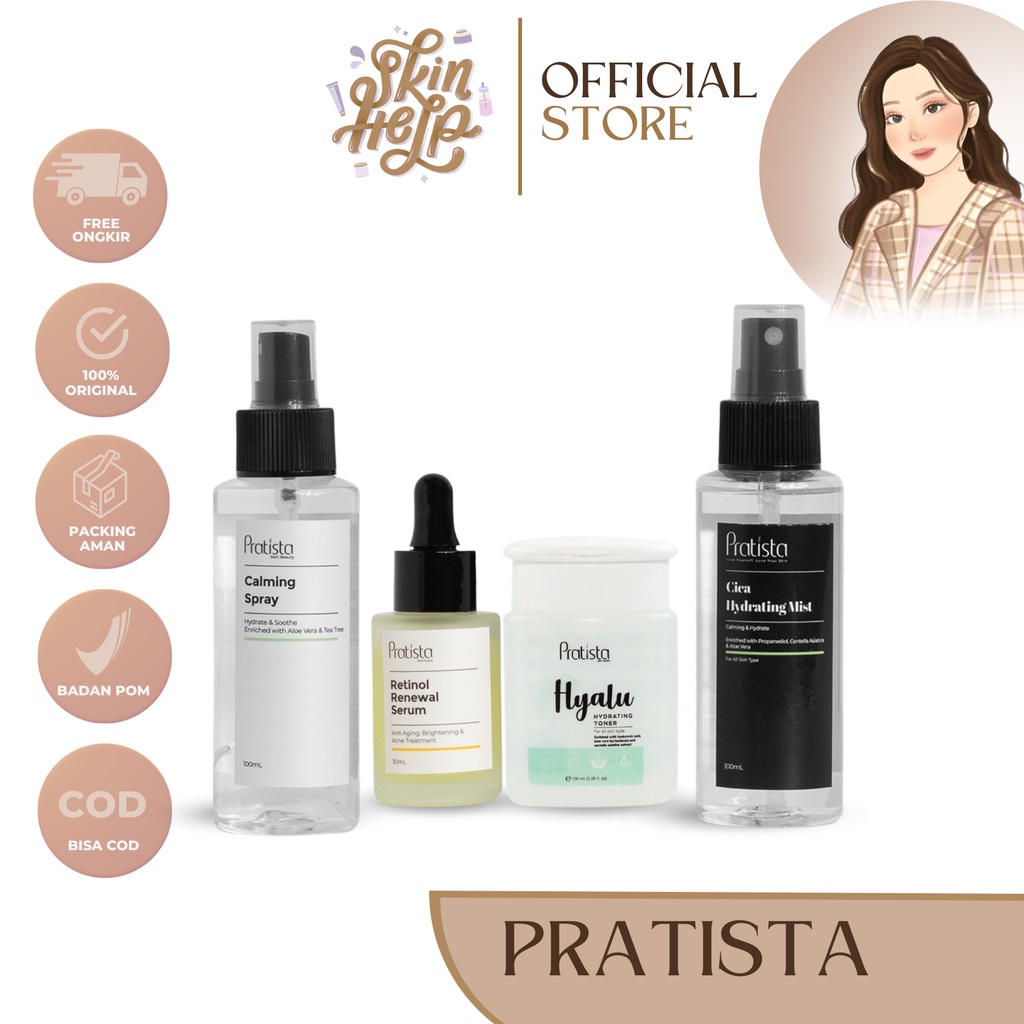 Jual Ready Pratista Calming Spray Cica Hydrating Mist Face Spray Hyalu