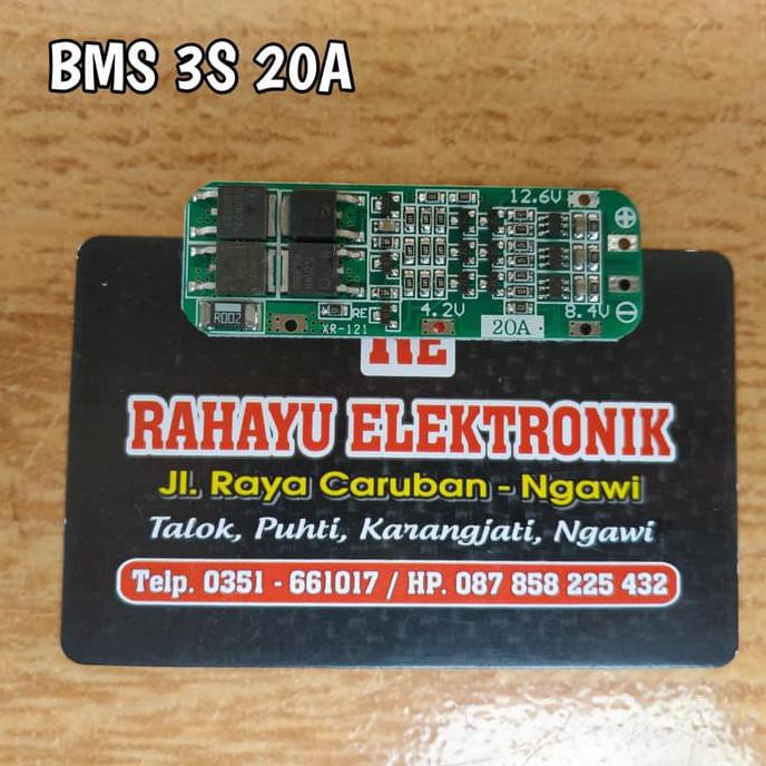 Jual Modul Bms 3S 20A Battery Lithium 18650 Charger Li Ion Rahel002