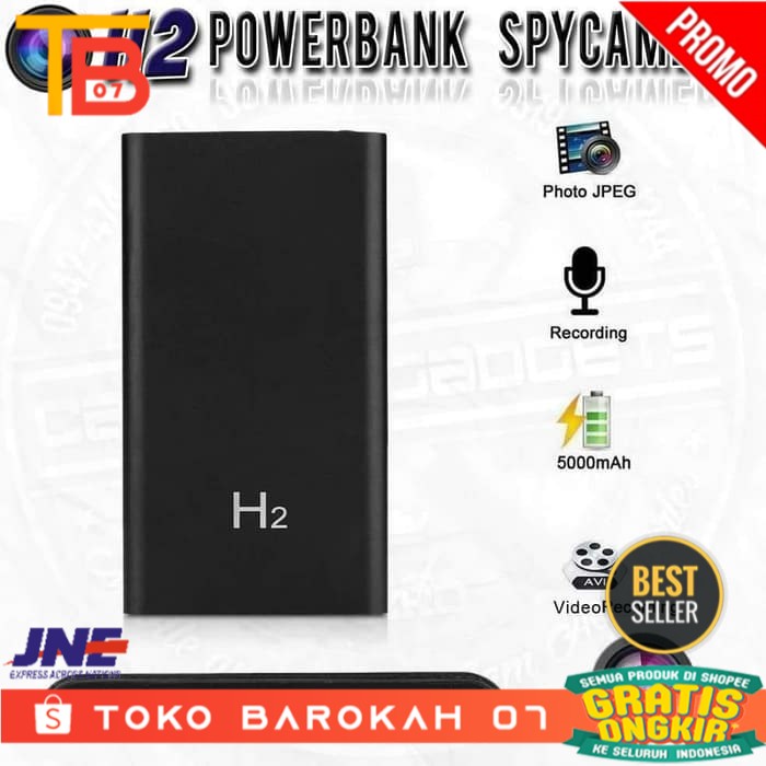 Jual Spy Camera Powerbank H2 Full Hd 1080p Kamera Inframerah 5000 Mah