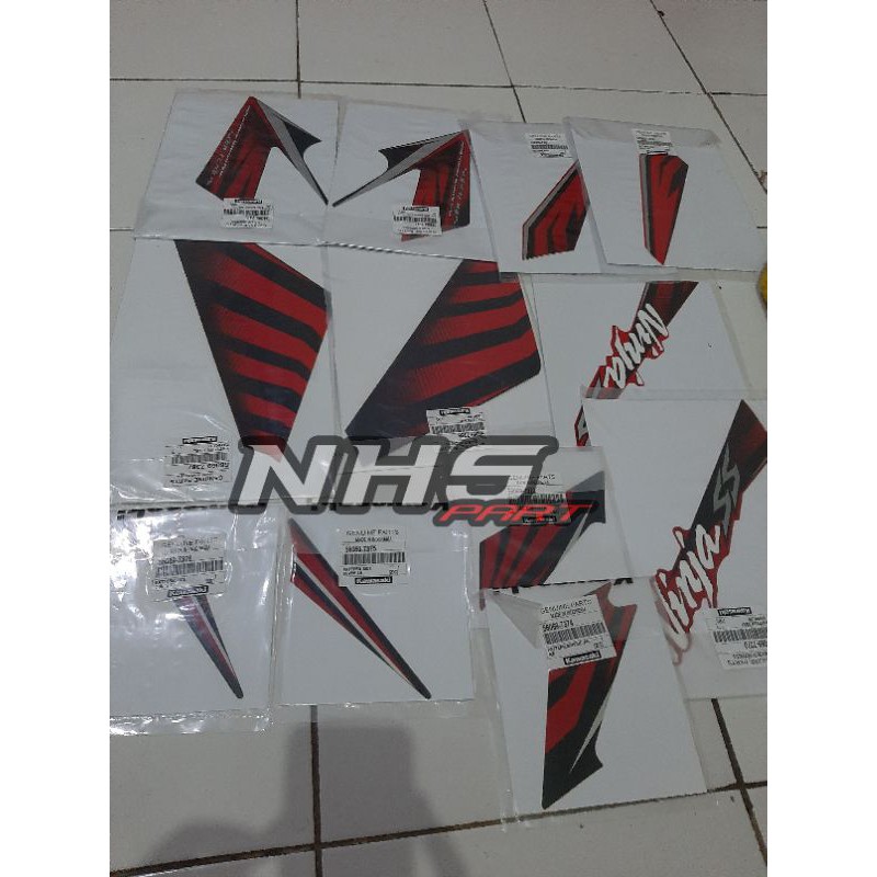 Jual Stiker Atau Striping Ninja Ss 2014 Merah Zebra Shopee Indonesia