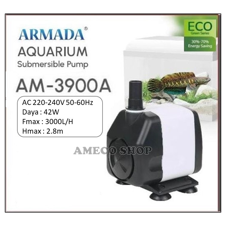 Jual ARMADA Pompa Air Celup Aquarium Dan Kolam AM 3900 A Shopee Indonesia