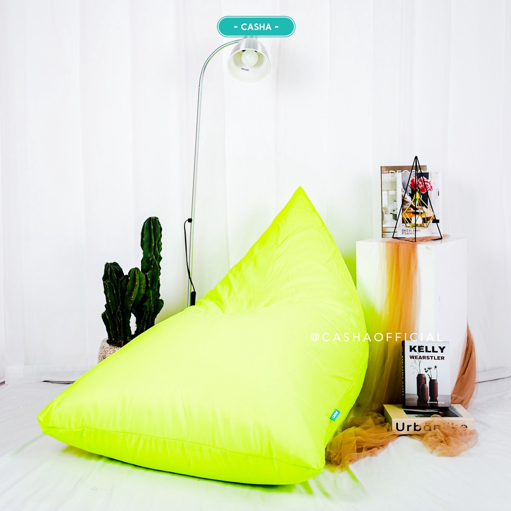 Jual CASHA Triangle LARGE Bahan WATERPROOF PLUS ISI Bean Bag Murah